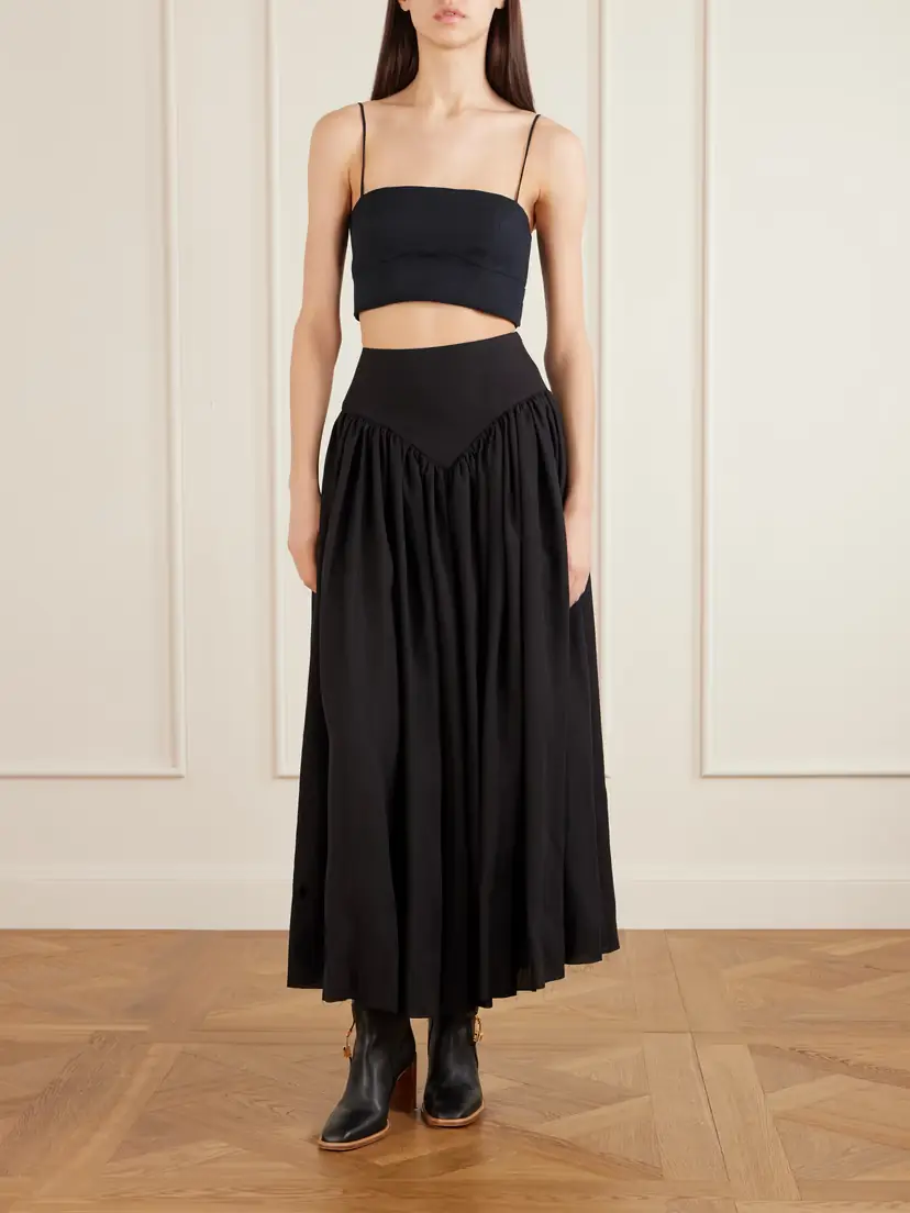 Gabriela Hearst Blazie Cropped Linen Top | Thumbnail 2