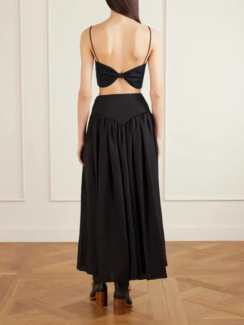 Gabriela Hearst Blazie Cropped Linen Top | Thumbnail 3