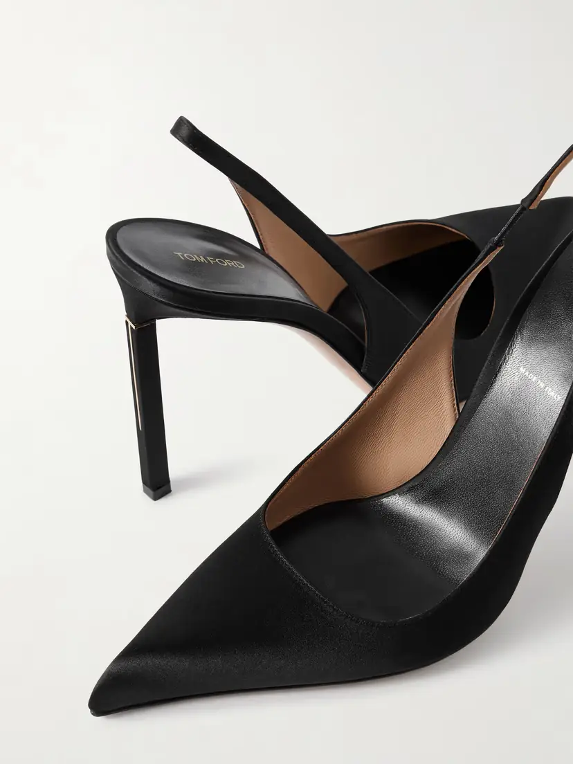 Tom Ford Satin Slingback Pumps | Thumbnail 5