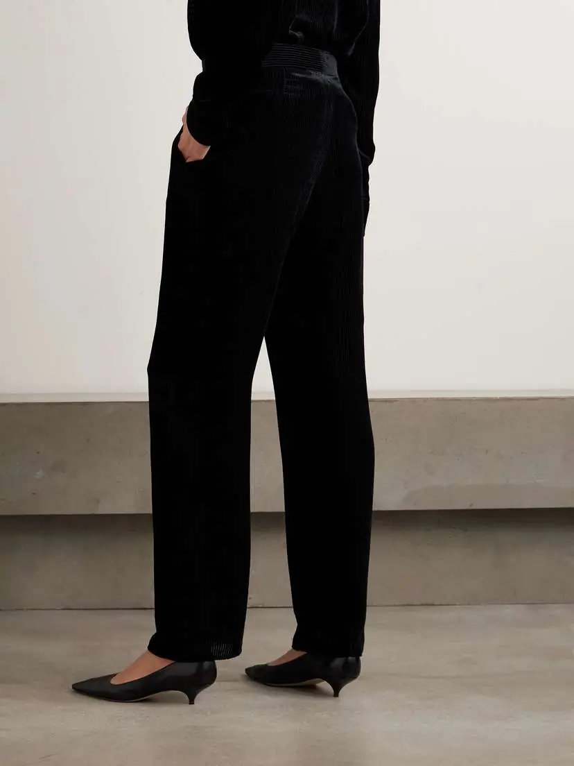 The Row Anker Ribbed Velvet Straight-leg Pants | Thumbnail 4 The Row Anker Ribbed Velvet Straight-leg Pants | Thumbnail 4