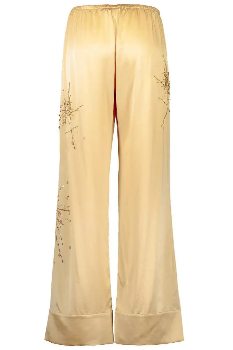 BERNADETTE Louis Pyjama Pants - Gold Yellow Sparkle | Thumbnail 5 BERNADETTE Louis Pyjama Pants - Gold Yellow Sparkle | Thumbnail 5