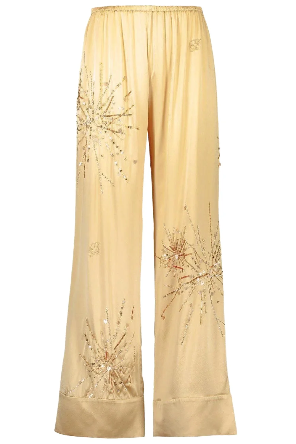 BERNADETTE Louis Pyjama Pants - Gold Yellow Sparkle