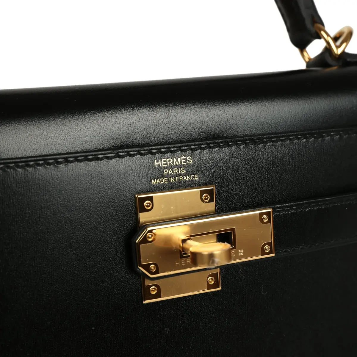 HERMÈS Hermes Kelly Sellier 28 Black Box Gold Hardware | Thumbnail 7 HERMÈS Hermes Kelly Sellier 28 Black Box Gold Hardware | Thumbnail 7
