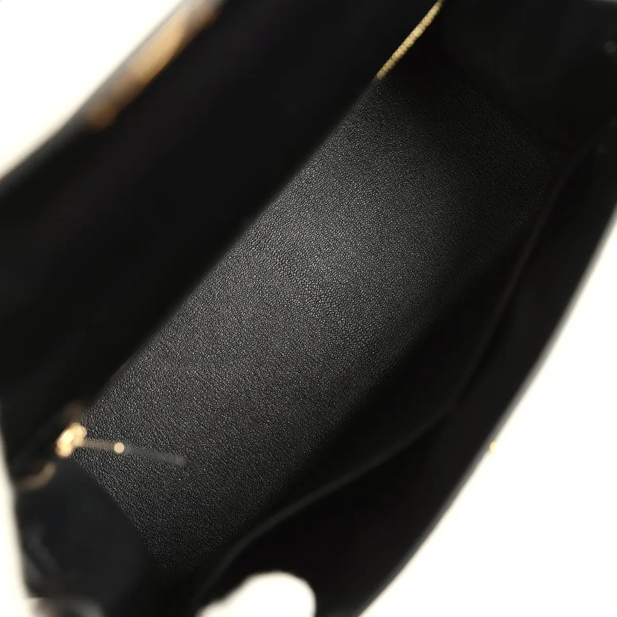 HERMÈS Hermes Kelly Sellier 28 Black Box Gold Hardware | Thumbnail 8 HERMÈS Hermes Kelly Sellier 28 Black Box Gold Hardware | Thumbnail 8