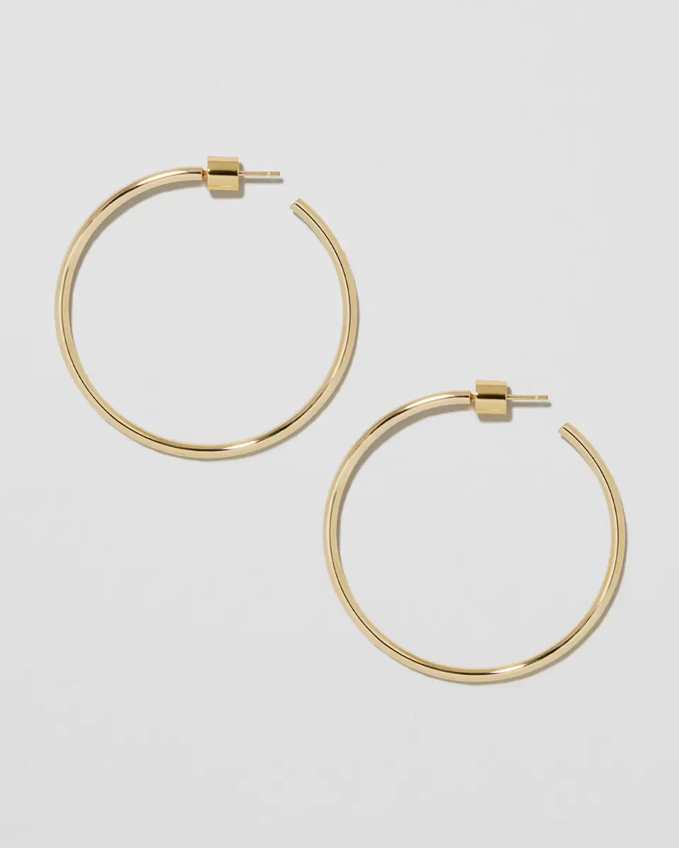 Jennifer Fisher Jennifer Fisher 1.5 Thread Baby Hoops Silver | Thumbnail 2 Jennifer Fisher Jennifer Fisher 1.5 Thread Baby Hoops Silver | Thumbnail 2