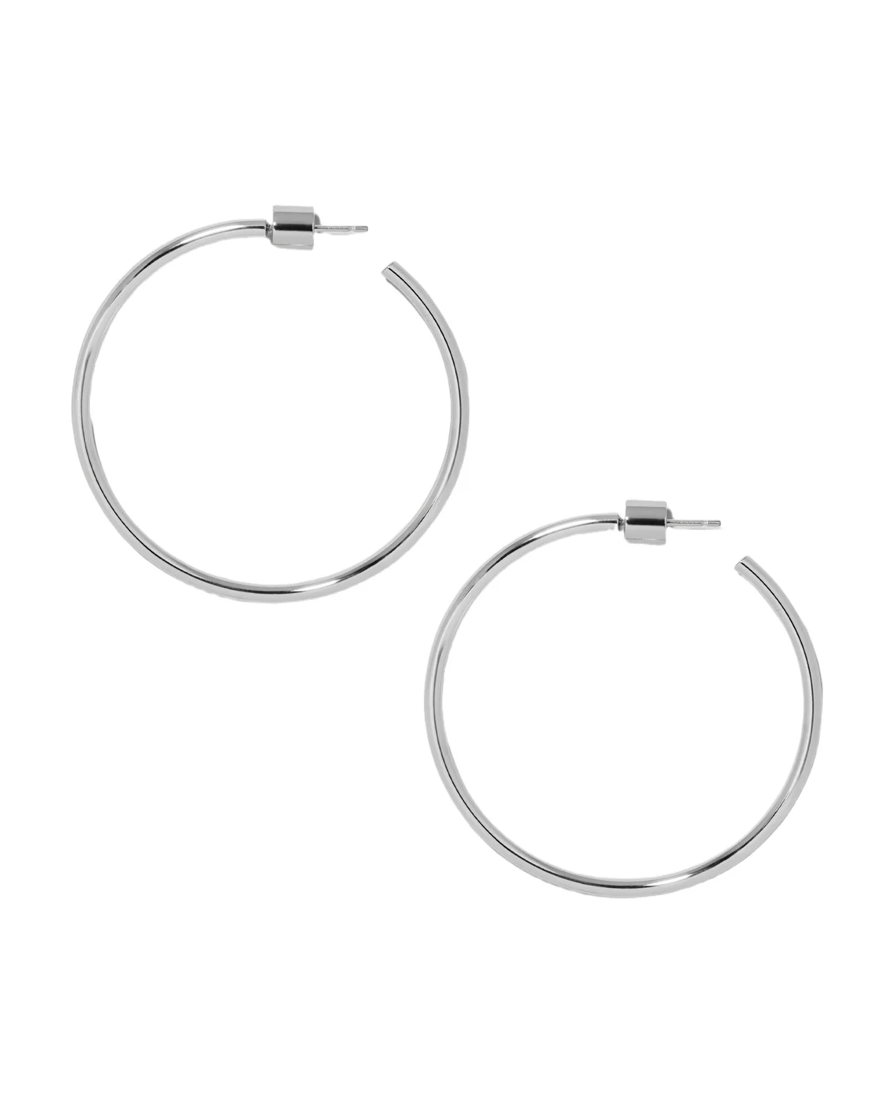 Jennifer Fisher 1.5 Thread Baby Hoops Silver Jennifer Fisher 1.5 Thread Baby Hoops Silver