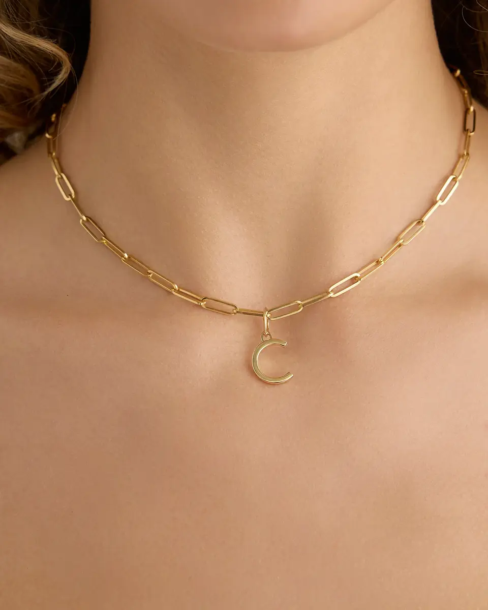 Jennifer Fisher Jennifer Fisher Minimal Block Letter Charm in 14K Yellow Gold Y | Thumbnail 2 Jennifer Fisher Jennifer Fisher Minimal Block Letter Charm in 14K Yellow Gold Y | Thumbnail 2