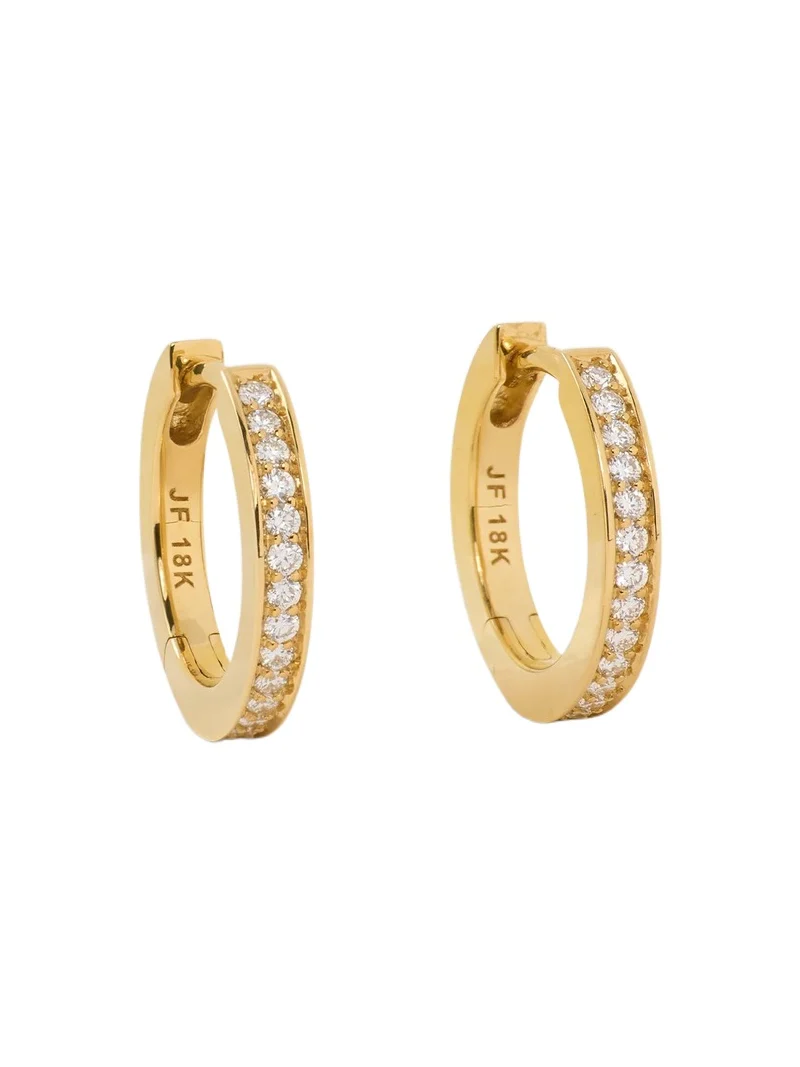 Jennifer Fisher 18k Small Huggie with Pavé Diamonds Jennifer Fisher 18k Small Huggie with Pavé Diamonds