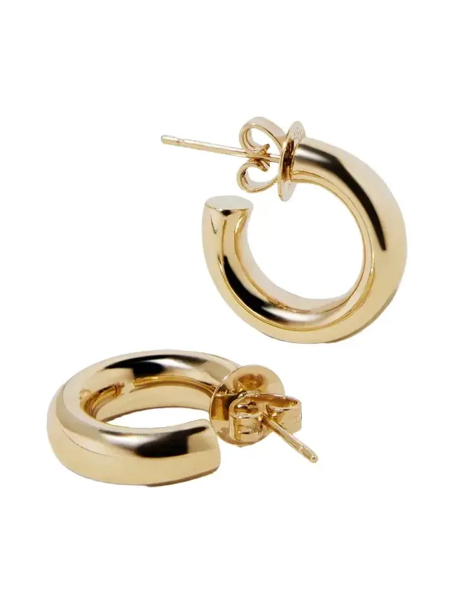 Jennifer Fisher Lilly Micro Huggies in 14K Yellow Gold 14K Yellow Gold