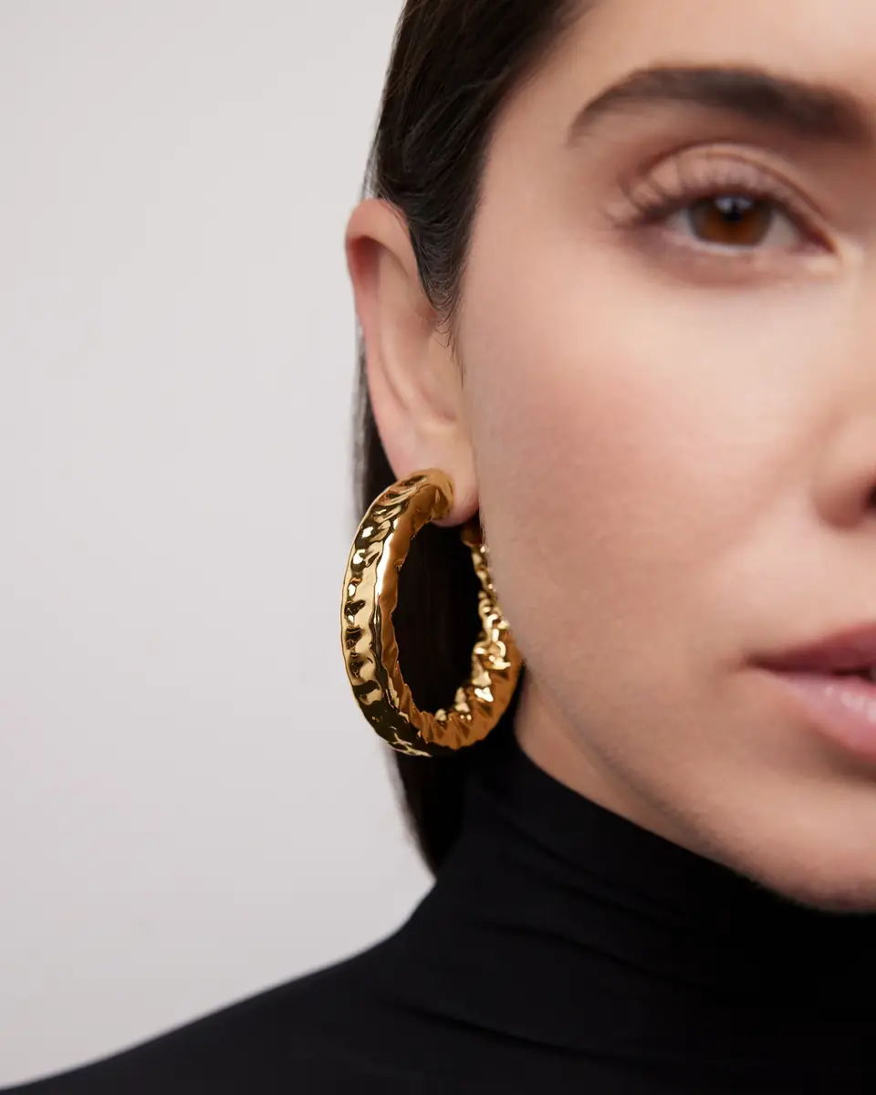 Jennifer Fisher Jennifer Fisher 1.5 Maeve Baby Hoops | Thumbnail 2 Jennifer Fisher Jennifer Fisher 1.5 Maeve Baby Hoops | Thumbnail 2