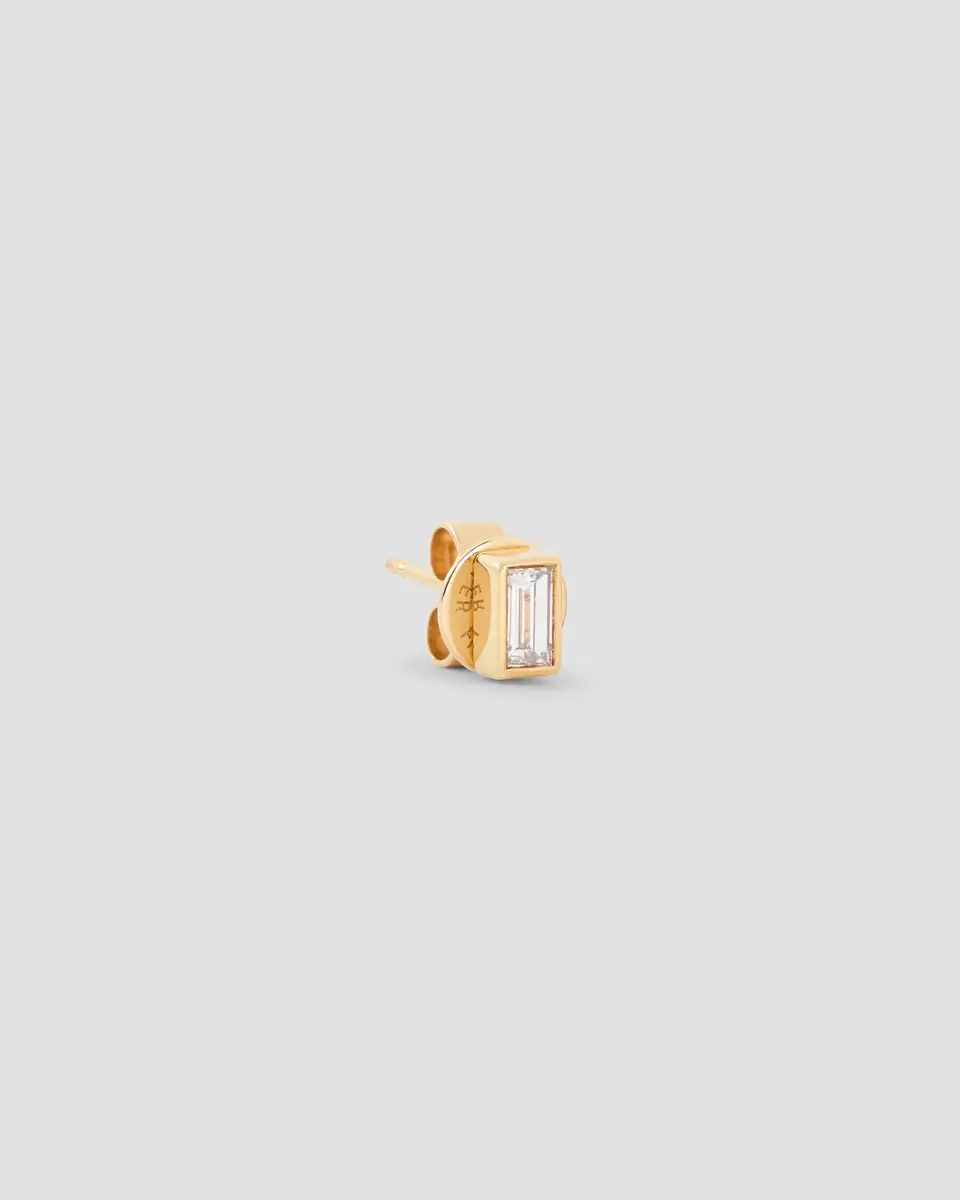 Jennifer Fisher Jennifer Fisher Baguette Diamond Stud Earring in 18K Yellow Gold 18K Yellow Gold | Thumbnail 2 Jennifer Fisher Jennifer Fisher Baguette Diamond Stud Earring in 18K Yellow Gold 18K Yellow Gold | Thumbnail 2