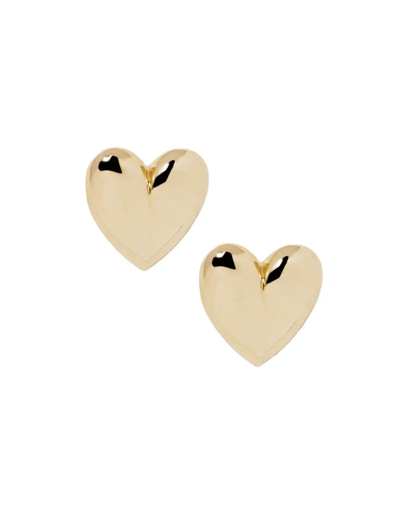 Jennifer Fisher Small Puffy Heart Earrings Yellow
