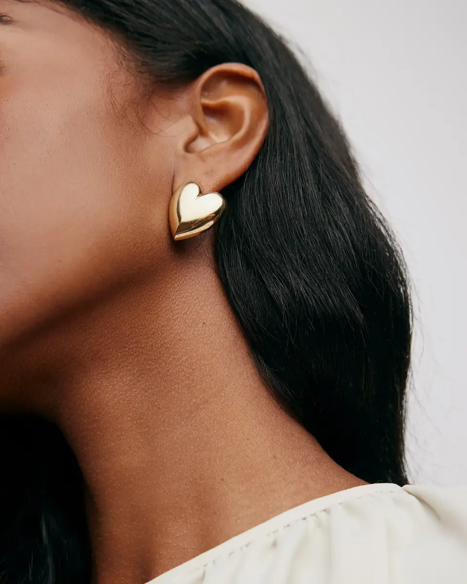 Jennifer Fisher Small Puffy Heart Earrings | Thumbnail 2