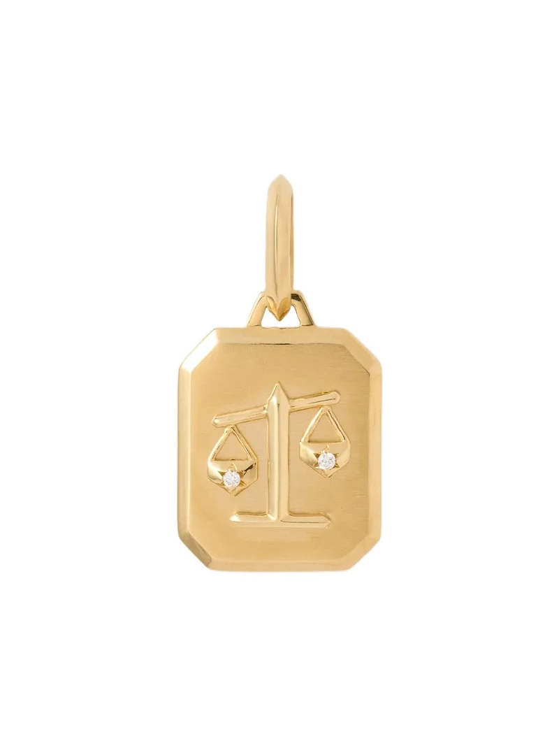 Jennifer Fisher Zodiac Charm with Diamond in 18K Yellow Gold Libra Jennifer Fisher Zodiac Charm with Diamond in 18K Yellow Gold Libra