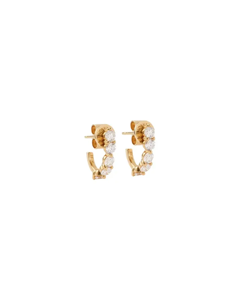 Jennifer Fisher Jennifer Fisher Floating Five Diamond Huggies 18K