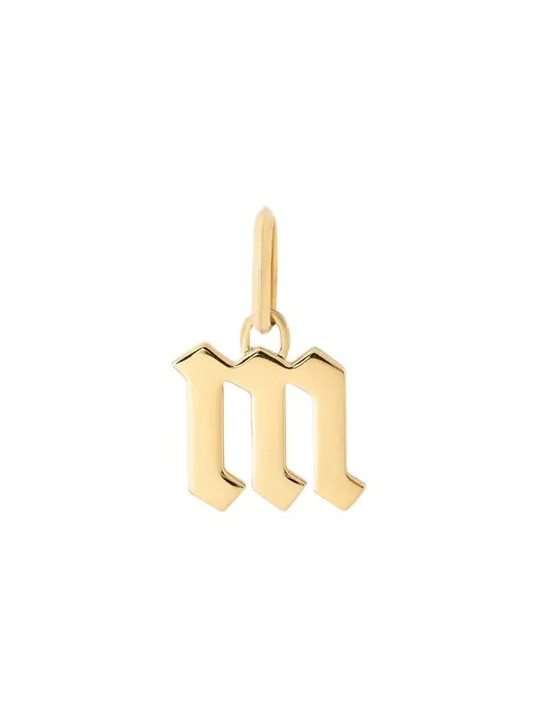 Jennifer Fisher Jennifer Fisher Lower Case Gothic Letter Charm in 14K Yellow Gold M