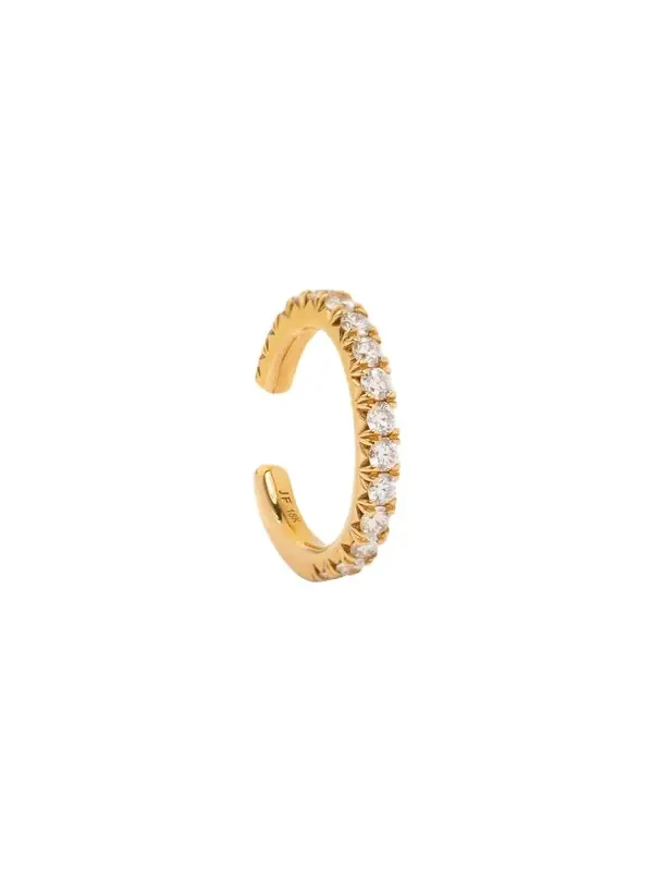Jennifer Fisher Pavé Diamond Ear Cuff in 18K Yellow Gold