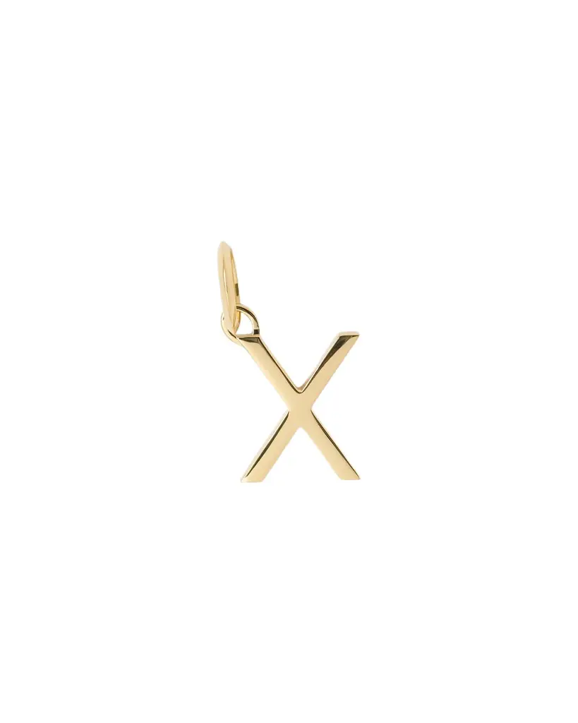 Jennifer Fisher Minimal Block Letter Charm in 14K Yellow Gold X Jennifer Fisher Minimal Block Letter Charm in 14K Yellow Gold X
