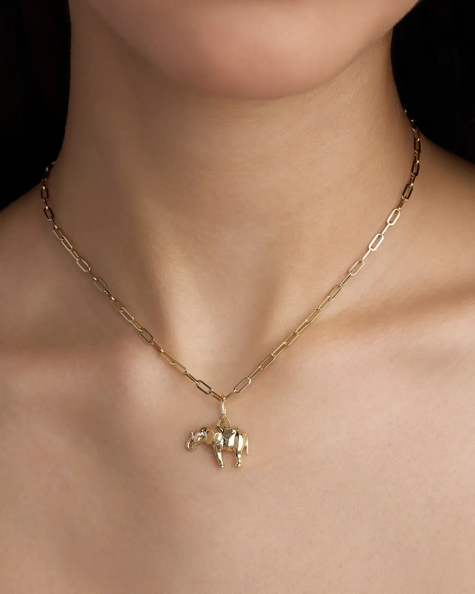 Jennifer Fisher Jennifer Fisher Edgy Elephant in 18K | Thumbnail 2 Jennifer Fisher Jennifer Fisher Edgy Elephant in 18K | Thumbnail 2