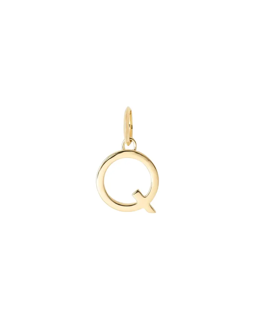 Jennifer Fisher Jennifer Fisher Minimal Block Letter Charm in 14K Yellow Gold Q