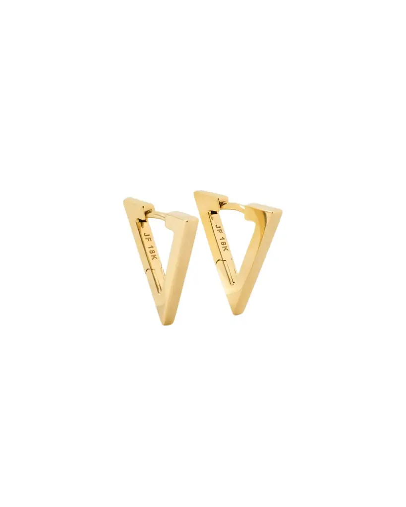 Jennifer Fisher 18k Triangle Huggie | Image 1 Jennifer Fisher 18k Triangle Huggie | Image 1