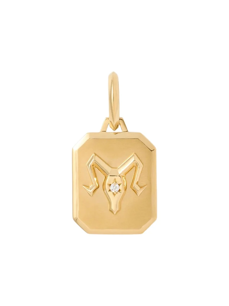 Jennifer Fisher Zodiac Charm with Diamond in 18K Yellow Gold Aries Jennifer Fisher Zodiac Charm with Diamond in 18K Yellow Gold Aries