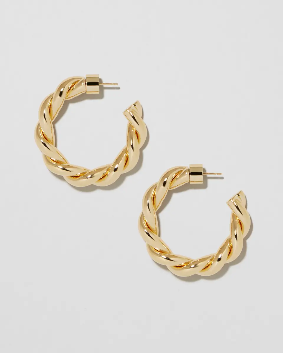 Jennifer Fisher Jennifer Fisher 1 Twisted Lilly Mini Hoops Yellow | Thumbnail 2 Jennifer Fisher Jennifer Fisher 1 Twisted Lilly Mini Hoops Yellow | Thumbnail 2