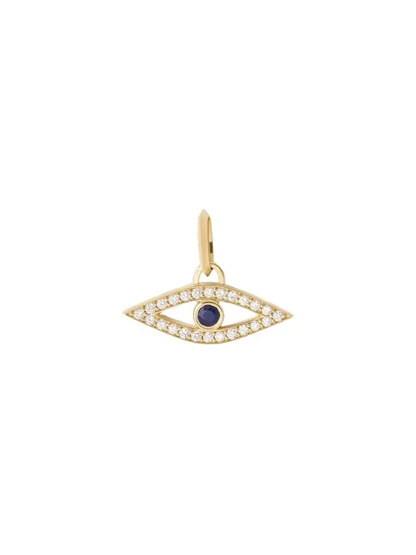 Jennifer Fisher Evil Eye Charm in 18K Yellow Gold Jennifer Fisher Evil Eye Charm in 18K Yellow Gold