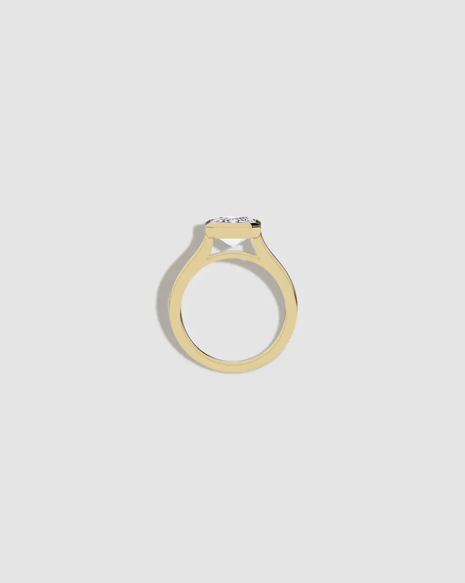 Jennifer Fisher Jennifer Fisher Lab Diamond Emerald Cut Anniversary Ring 18K Yellow Gold / 9 / 4.00ct | Thumbnail 2 Jennifer Fisher Jennifer Fisher Lab Diamond Emerald Cut Anniversary Ring 18K Yellow Gold / 9 / 4.00ct | Thumbnail 2