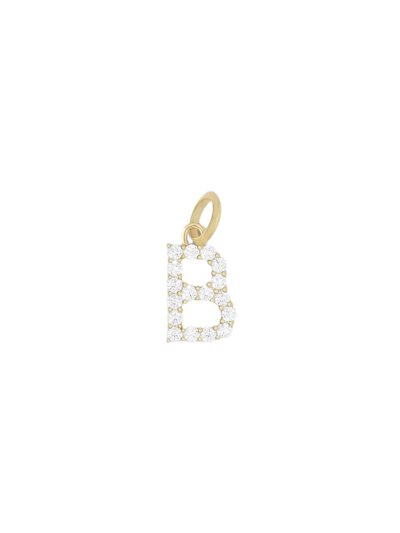 Medium Floating Diamond Minimal Block Letter B Medium Floating Diamond Minimal Block Letter B