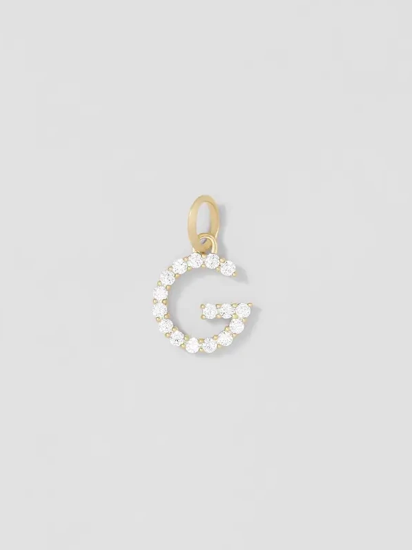 Jennifer Fisher Jennifer Fisher Medium Floating Diamond Minimal Block Letter G
