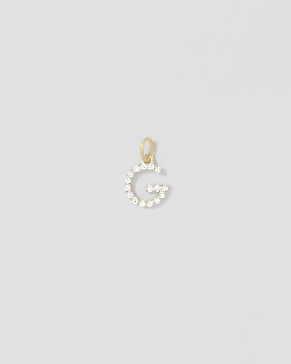 Jennifer Fisher Medium Floating Diamond Minimal Block Letter G Jennifer Fisher Medium Floating Diamond Minimal Block Letter G