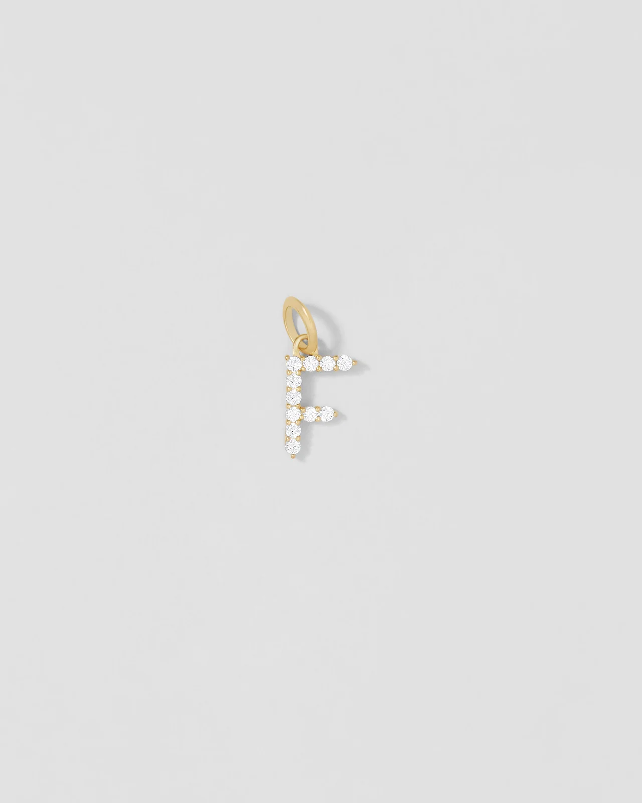 Jennifer Fisher Medium Floating Diamond Minimal Block Letter F