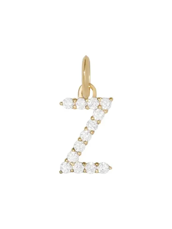 Jennifer Fisher Medium Floating Diamond Minimal Block Letter Z Jennifer Fisher Medium Floating Diamond Minimal Block Letter Z