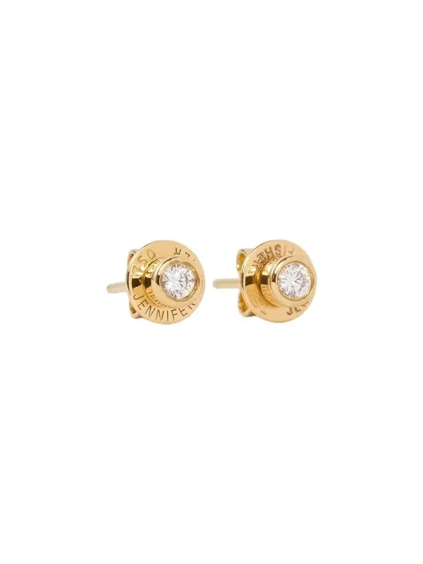 Jennifer Fisher Diamond Stud Earring in 18K Yellow Gold Jennifer Fisher Diamond Stud Earring in 18K Yellow Gold