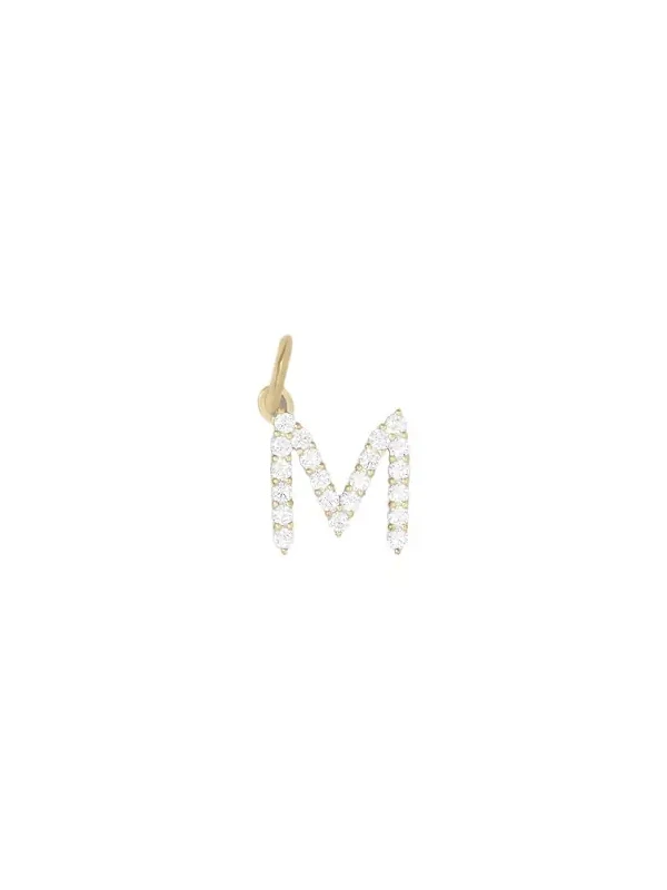 Jennifer Fisher Jennifer Fisher Medium Floating Diamond Minimal Block Letter M