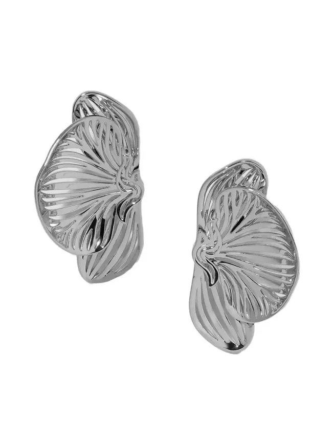 Jennifer Fisher Small Orchid Earrings Silver