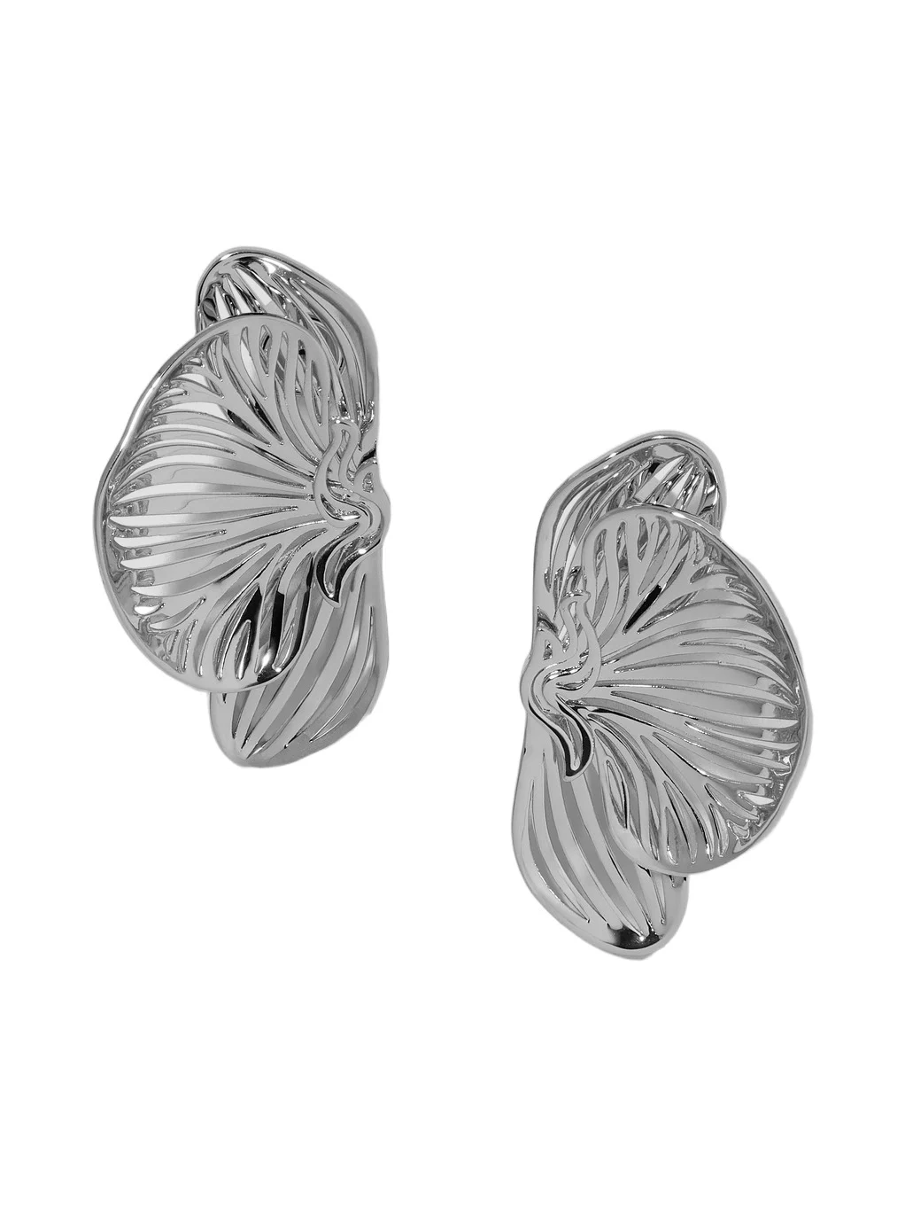 Jennifer Fisher Small Orchid Earrings Silver