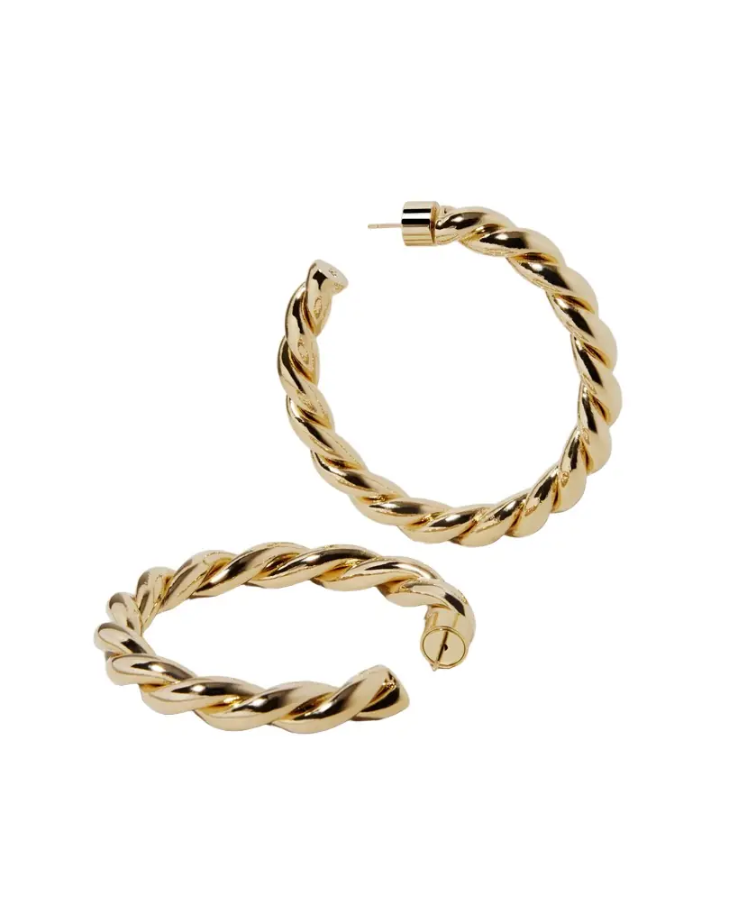 Jennifer Fisher 1.5 Twisted Lilly Baby Hoops Yellow