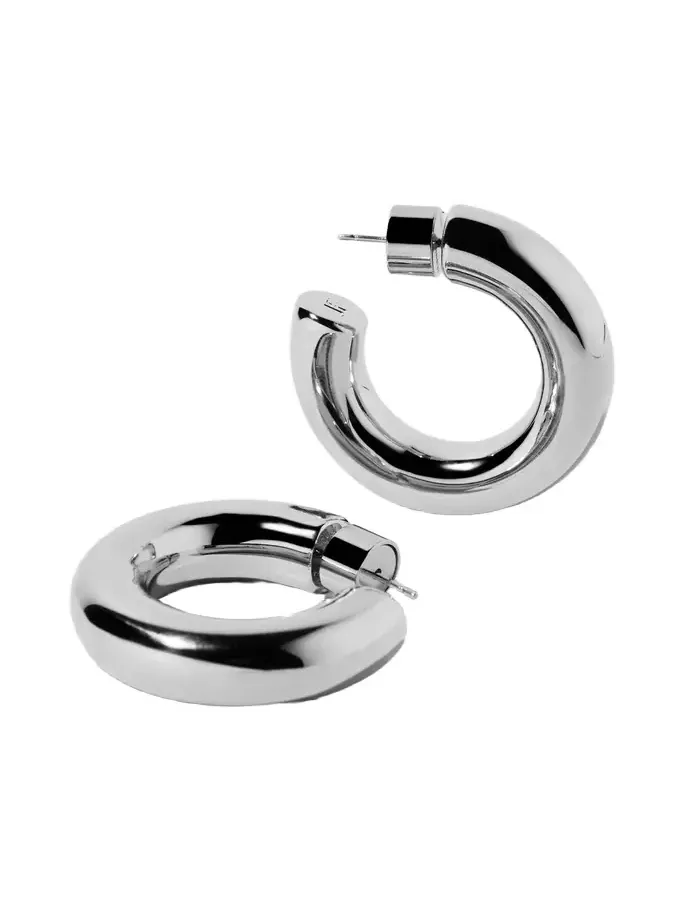 Jennifer Fisher Jamma Huggies Silver Jennifer Fisher Jamma Huggies Silver