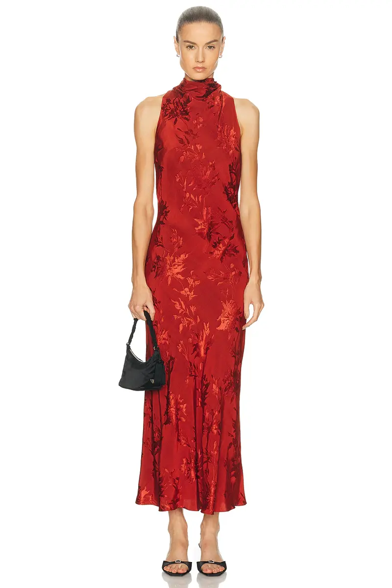 Hemant & Nandita Cowl Midi Dress