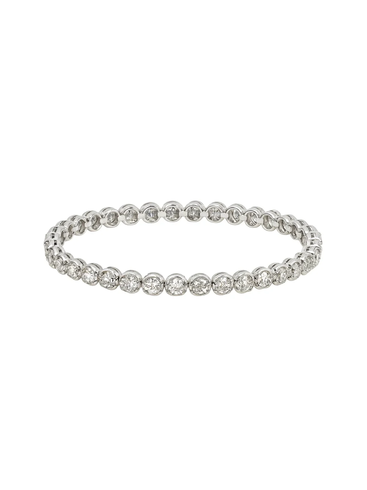 5.00ct Diamond 14K Gold Illusion Tennis Bracelet