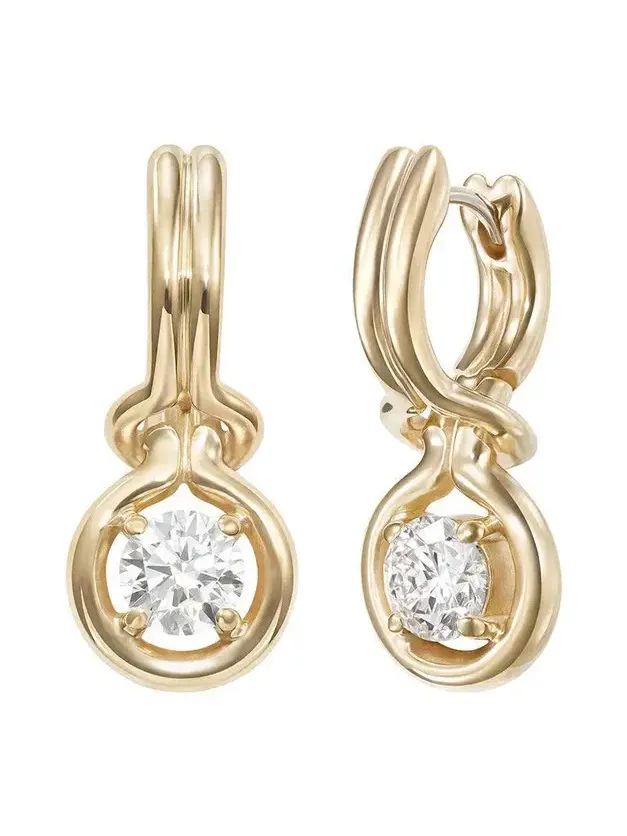 Diamond Medium Rocky Earrings