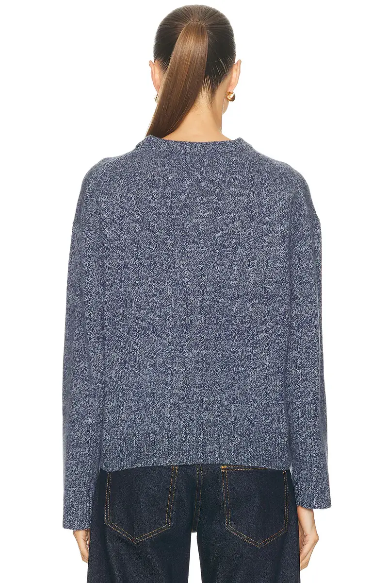 The Elder Statesman Zuma Marl Crewneck Sweater | Thumbnail 3 The Elder Statesman Zuma Marl Crewneck Sweater | Thumbnail 3