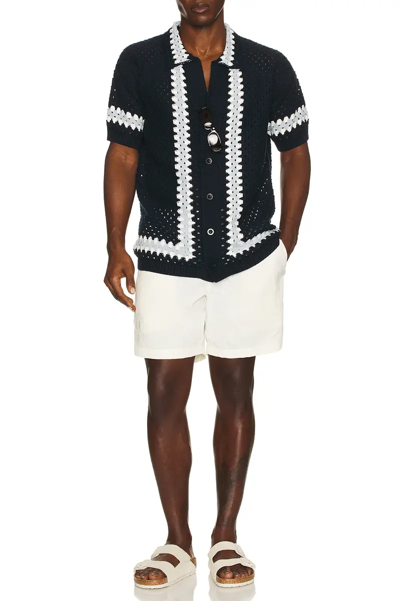 Frescobol Carioca Marques Crochet Cardigan Shirt | Thumbnail 5