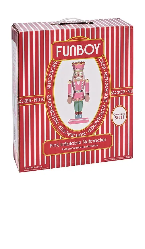 Funboy Large Pink Inflatable Nutcracker | Thumbnail 2