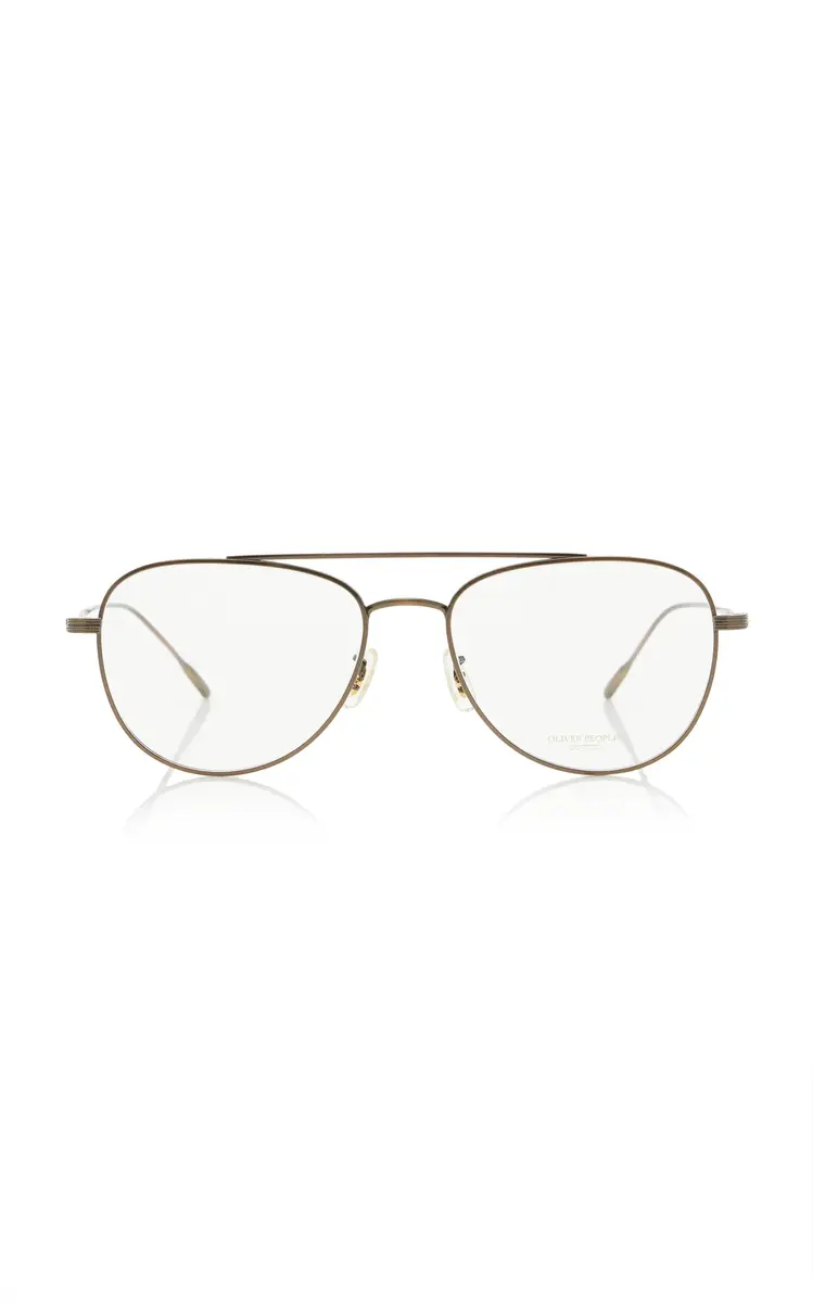 Oliver Peoples Stilson Aviator-Frame Metal Glasses | Image 1 Oliver Peoples Stilson Aviator-Frame Metal Glasses | Image 1
