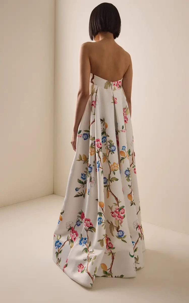 LEO LIN Phoebe Floral Gown | Thumbnail 4 LEO LIN Phoebe Floral Gown | Thumbnail 4