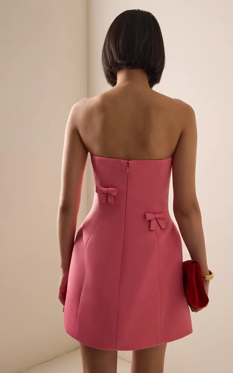 LEO LIN Roselle Bow-Embellished Mini Dress | Thumbnail 4