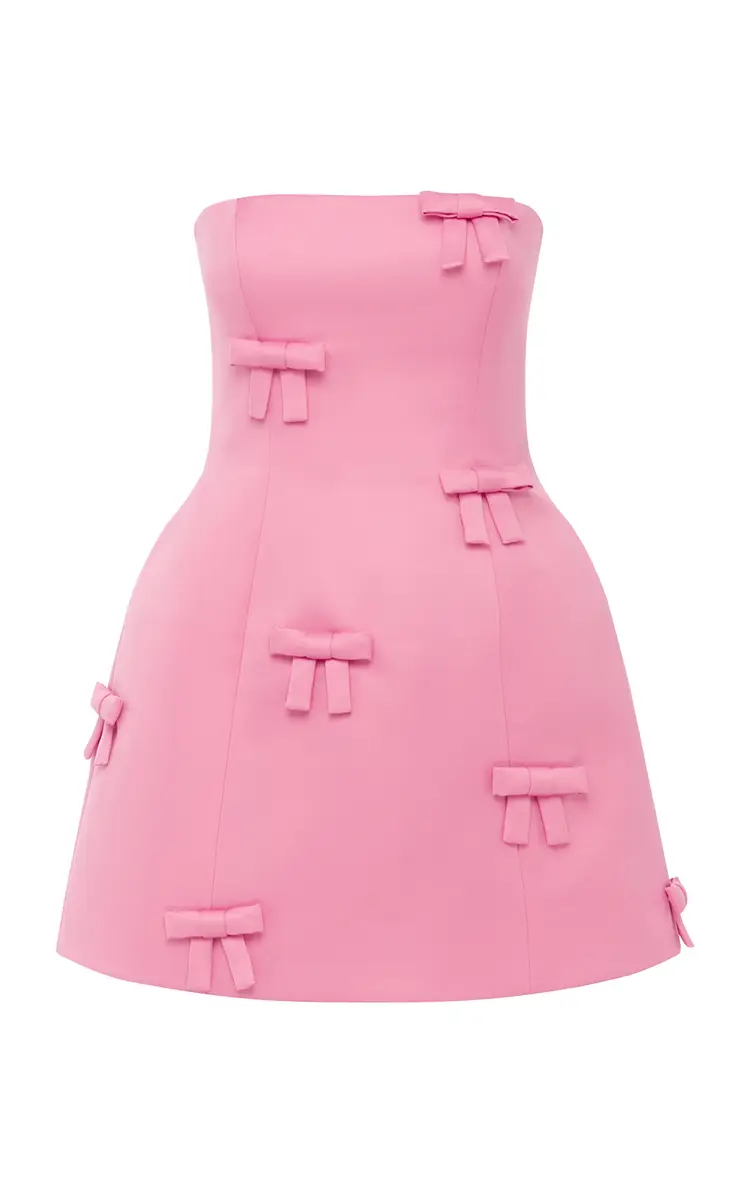 LEO LIN Roselle Bow-Embellished Mini Dress | Thumbnail 5